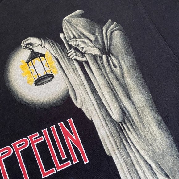 Led Zeppelin M Hermit Stairway To Heaven Graphic Band Tee T-Shirt 70s Rock Music - Picture 4 of 10